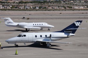 N689WC - Dassault Falcon 10 - Kent Aviation Llc Midland TX - N717AJ - Learjet 35A - Jones Aviation LLC Cushing OK - Henderson Executive Airport - Las Vegas USA - HND - HSH - KHND