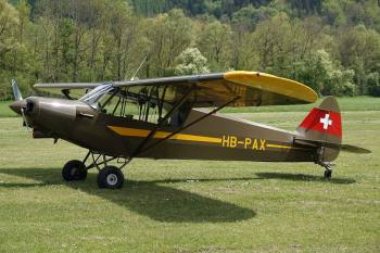 HB-PAX - 1963 Piper PA-18-150 Super Cub - Air-Club Yverdon, Switzerland - Gruyeres Airport - Aérodrome de la Gruyère - Switzerland - LSGT